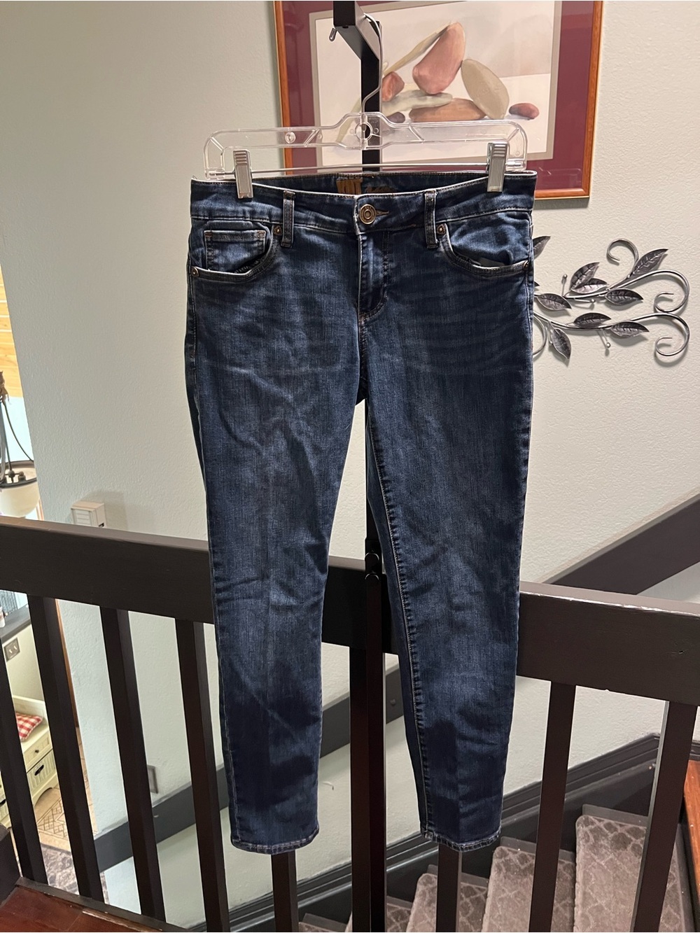 Kut from the Kloth Dark Blue Straight Leg Jeans Size 2 #DJ091